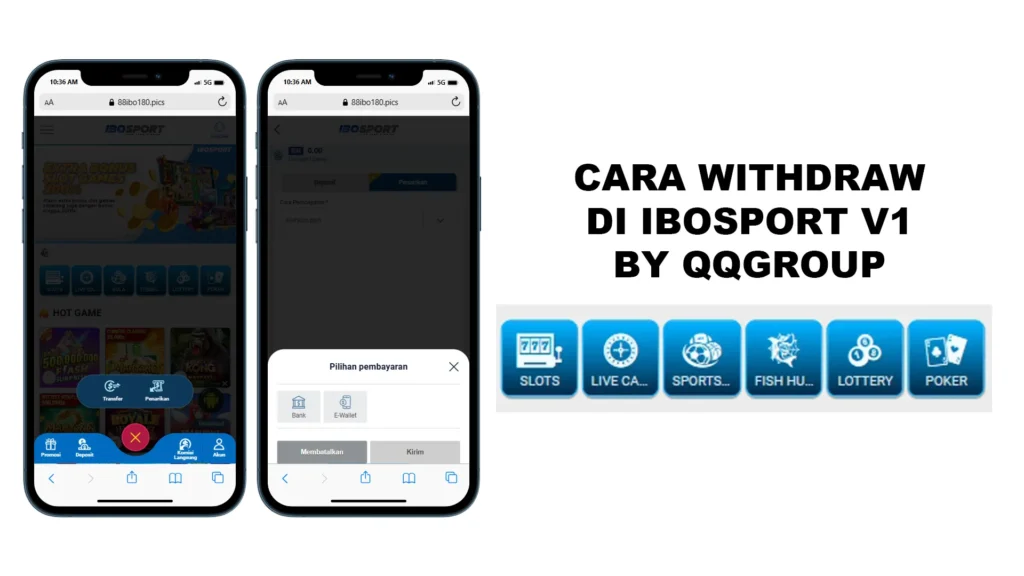 CARA WITHDRAW DI IBOSPORT V1 BY QQGROUP